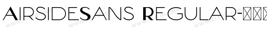AirsideSans Regular字体转换